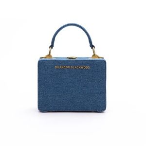 Brandon Blackwood Mini Kendrick Navy Denim Trunk